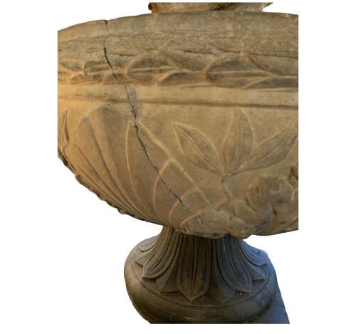 C1870s terracotta Urn by James Stiff of Lambeth