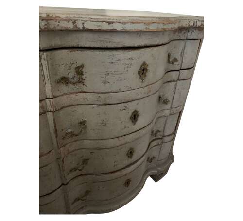C18th style Swedish painted small commode circa 1900