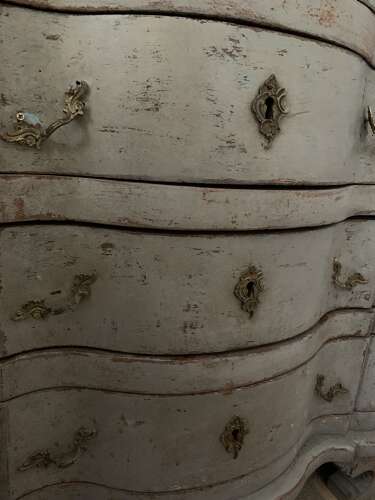 C18th style Swedish painted small commode circa 1900