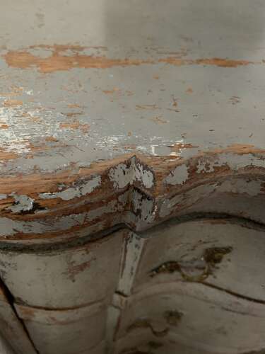 C18th style Swedish painted small commode circa 1900