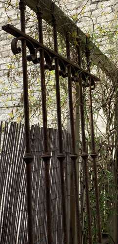 C1880 four french iron railings from chateau fence’s