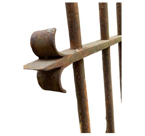 C1880 four french iron railings from chateau fence’s