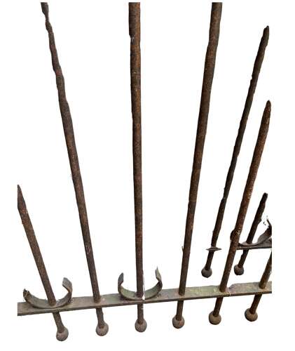 C1880 four french iron railings from chateau fence’s