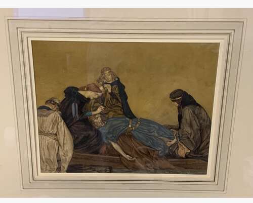 1910 water colour on paper by Sir William Russell Flint (1880-1969)