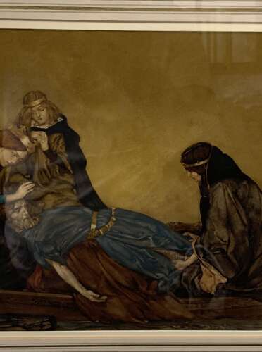 1910 water colour on paper by Sir William Russell Flint (1880-1969)