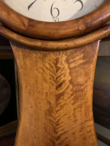 C19th Century Swedish birch long case clock